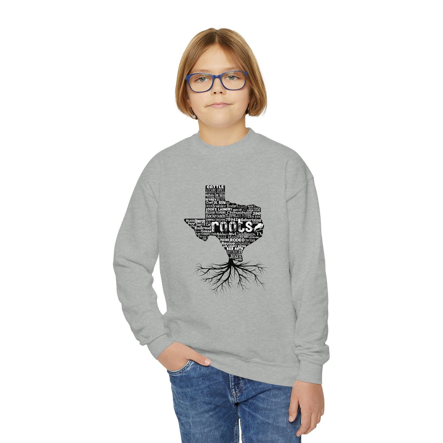 Giddings Youth Roots Crewneck Sweatshirt