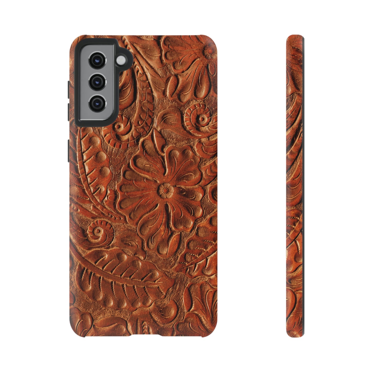 Flower Tooled Print Tough Cases